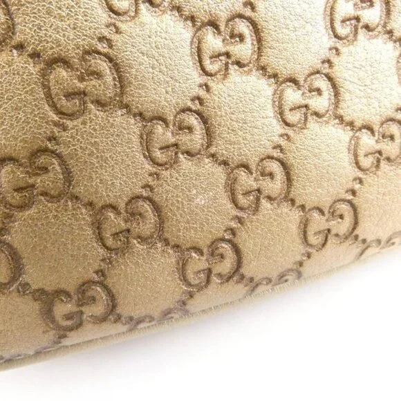 Gucci Shoulder Bag Leather Gold - Picture 3 of 10